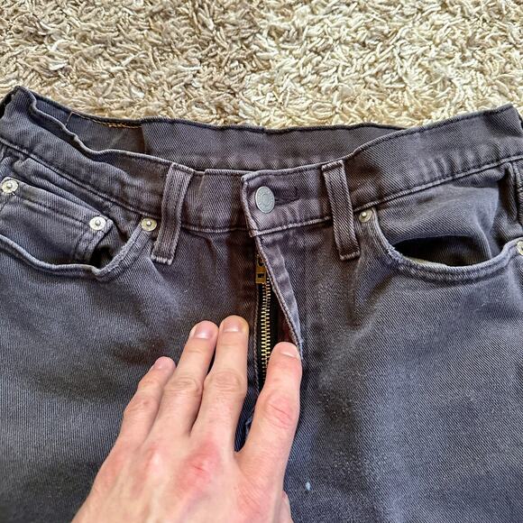 Levi’s 514 Jeans Gray White Tab Denim Faded Men’s Size 30x32 S - Picture 7 of 9